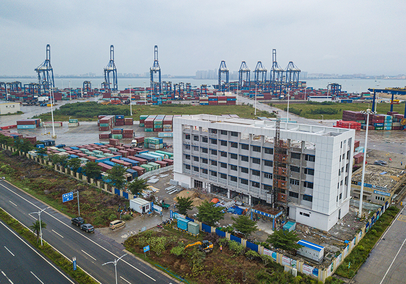 海南洋浦港封关运作项目土建工程即将完工