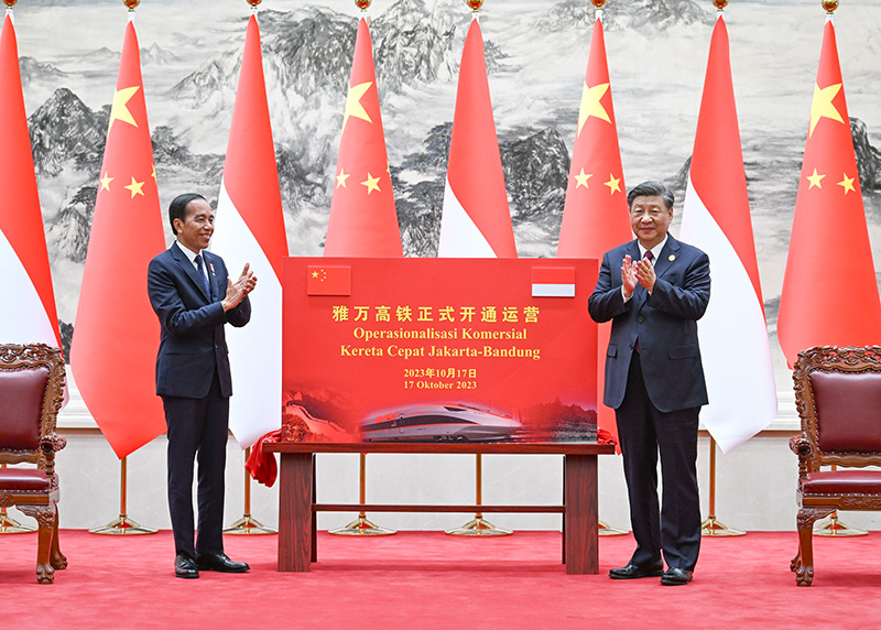 习近平同印度尼西亚总统佐科会谈