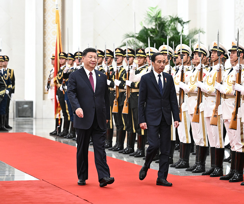 习近平同印度尼西亚总统佐科会谈
