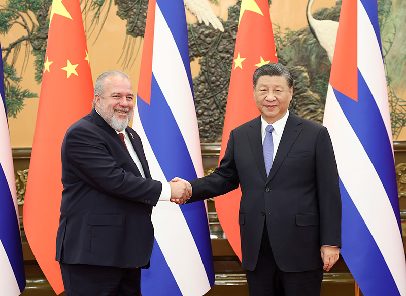 习近平会见古巴总理马雷罗