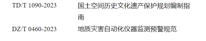 自然资源部关于发布《国土空间历史文化遗产保护规划编制指南》等2项行业标准的公告