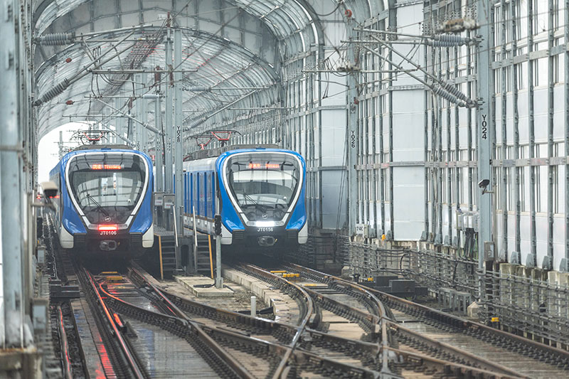 重庆市域铁路江跳线与轨道交通5号线正式贯通