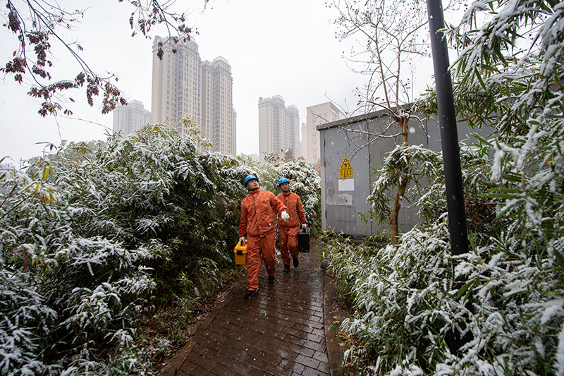 积极应对低温雨雪天气 保民生保安全