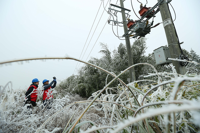 积极应对低温雨雪天气 保民生保安全