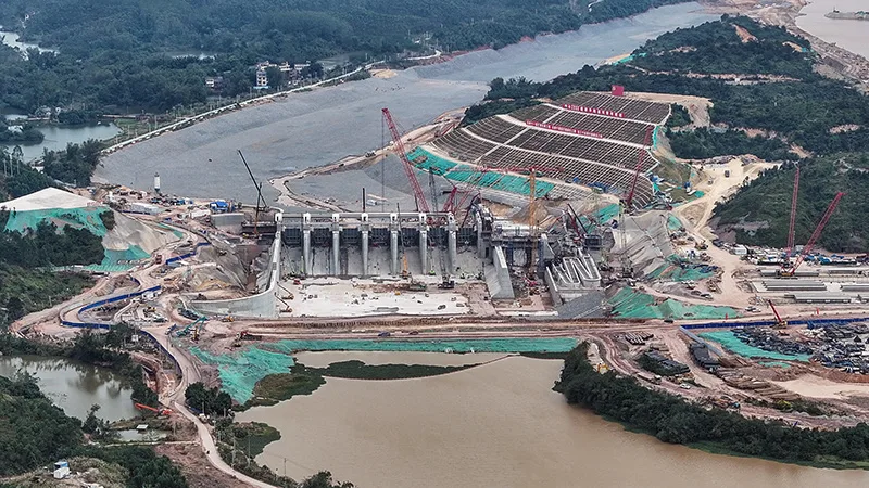 顶着寒潮抢进度——平陆运河建设剪影