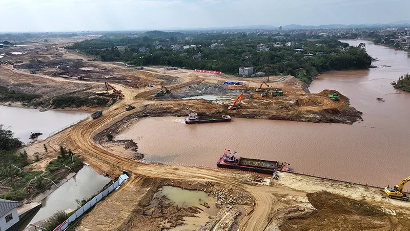 顶着寒潮抢进度——平陆运河建设剪影