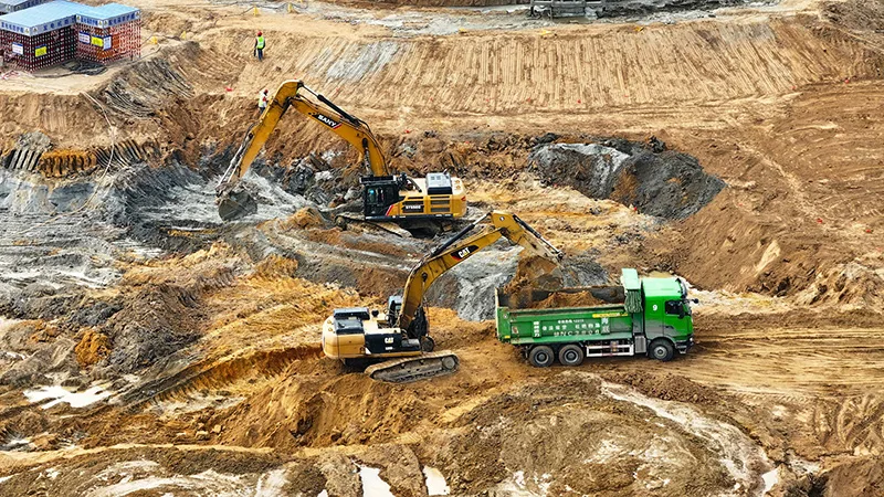 顶着寒潮抢进度——平陆运河建设剪影