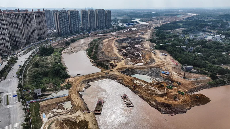 顶着寒潮抢进度——平陆运河建设剪影