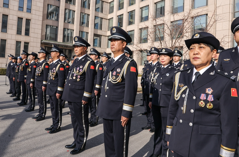 公安部举行升警旗仪式庆祝第四个中国人民警察节