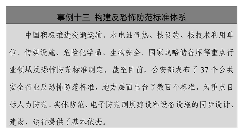 中国的反恐怖主义法律制度体系与实践
