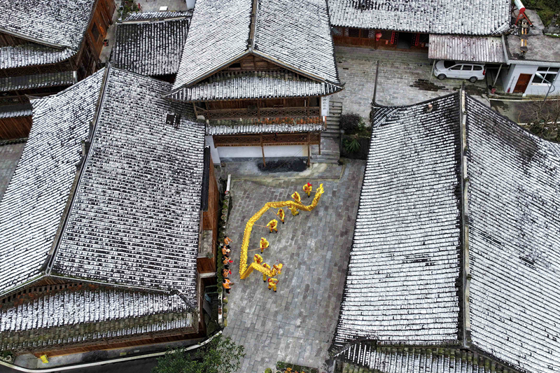 湖北宣恩：侗寨民俗迎新春