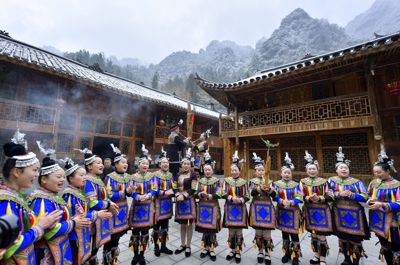 湖北宣恩：侗寨民俗迎新春