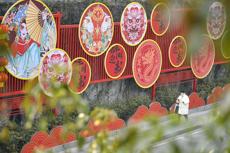 张灯结彩年味浓