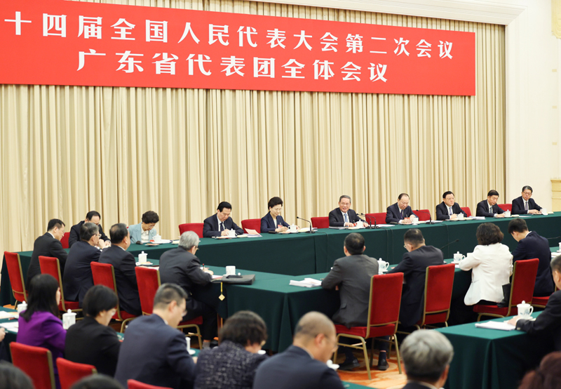 李强赵乐际王沪宁蔡奇丁薛祥李希分别参加全国两会一些团组审议和讨论