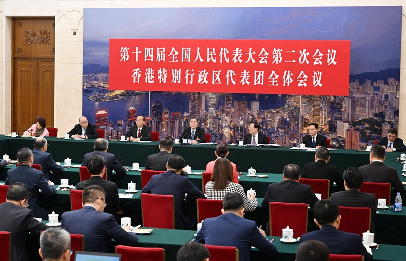 王沪宁丁薛祥分别参加全国人大会议一些代表团审议