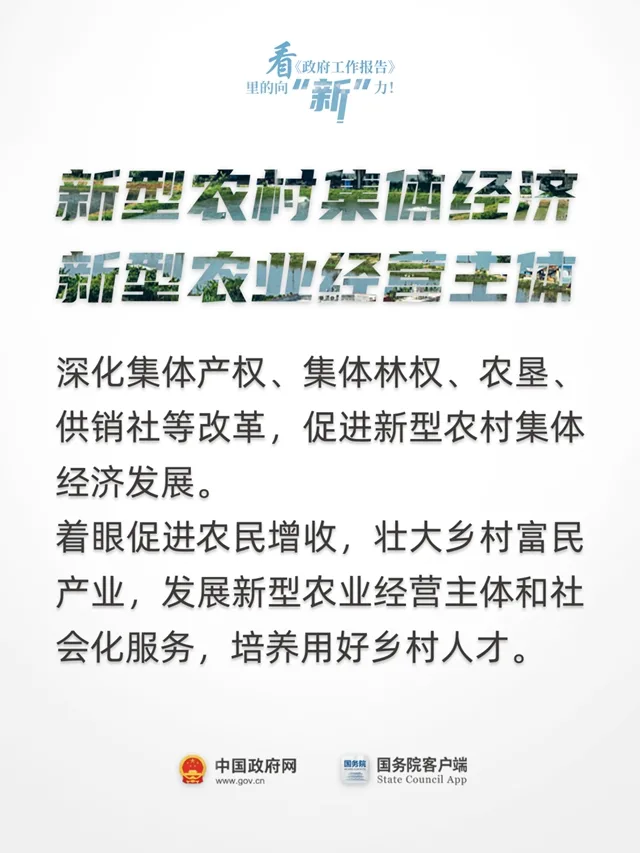 看《政府工作报告》里的向“新”力！