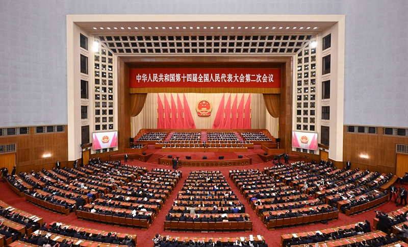 十四届全国人大二次会议举行发布会 大会发言人娄勤俭答中外记者问