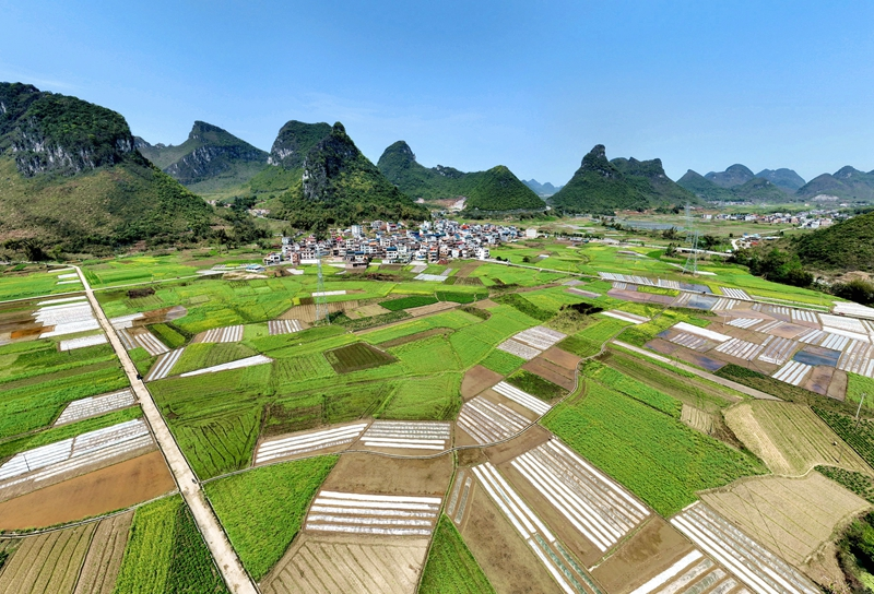 春回大地山河秀