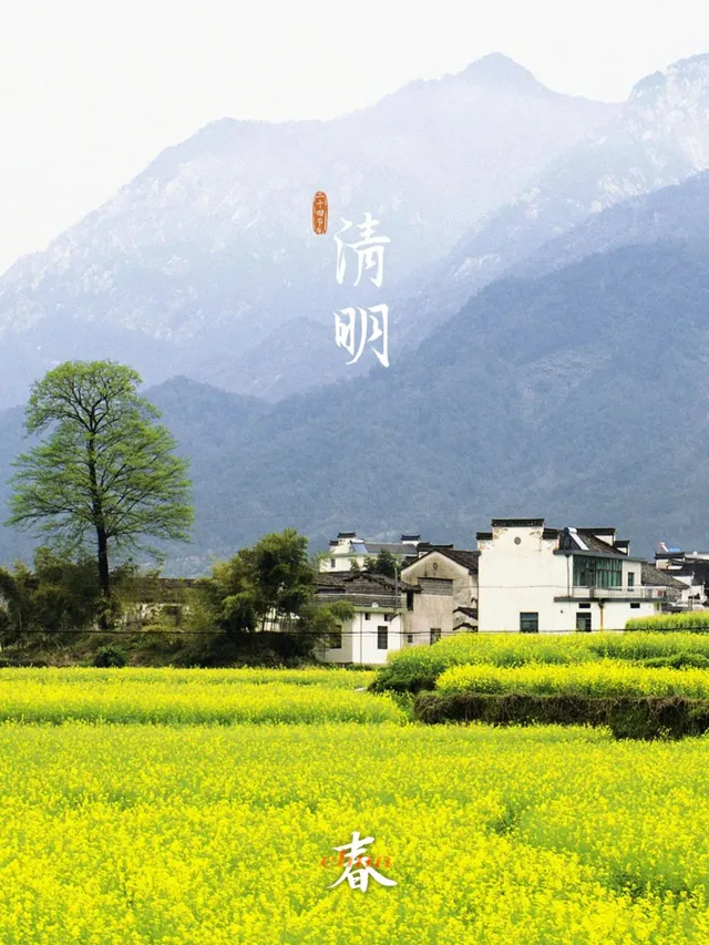 今日清明是二十四节气中的第五个节气