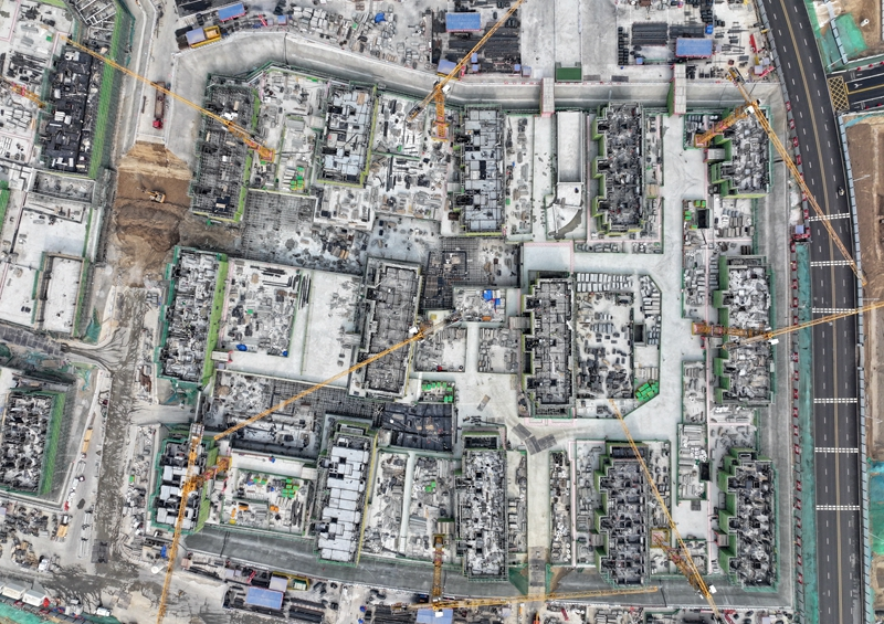 河北雄安新区大河片区安置房项目建设有序推进