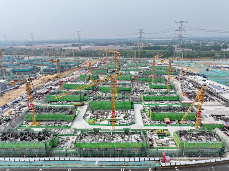 河北雄安新区大河片区安置房项目建设有序推进