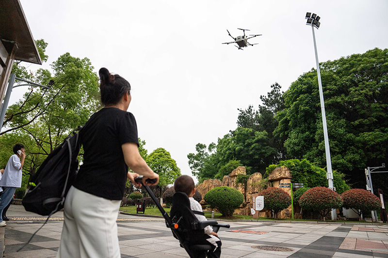 探访湖南首条常态化低空物流应用航线