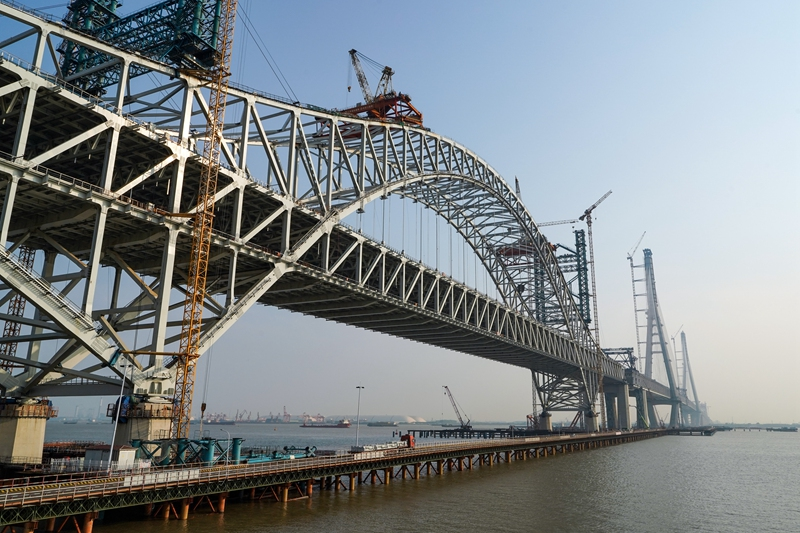 常泰长江大桥建设有序推进