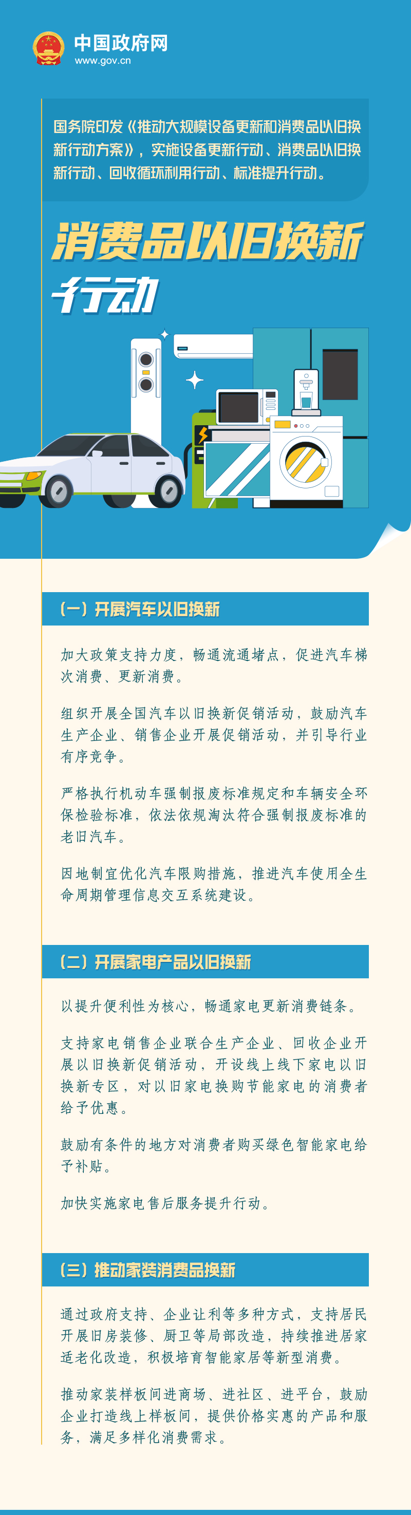 图解：消费品以旧换新行动