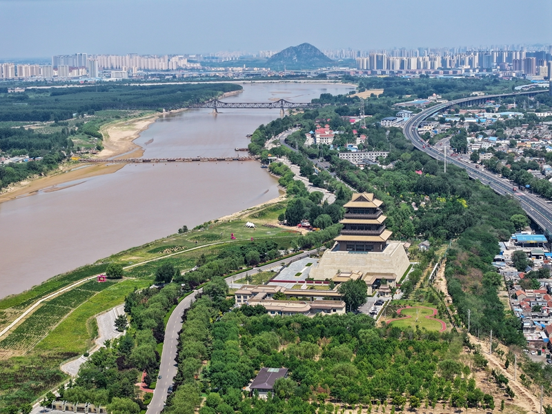 黄河山东段打造绿色生态长廊