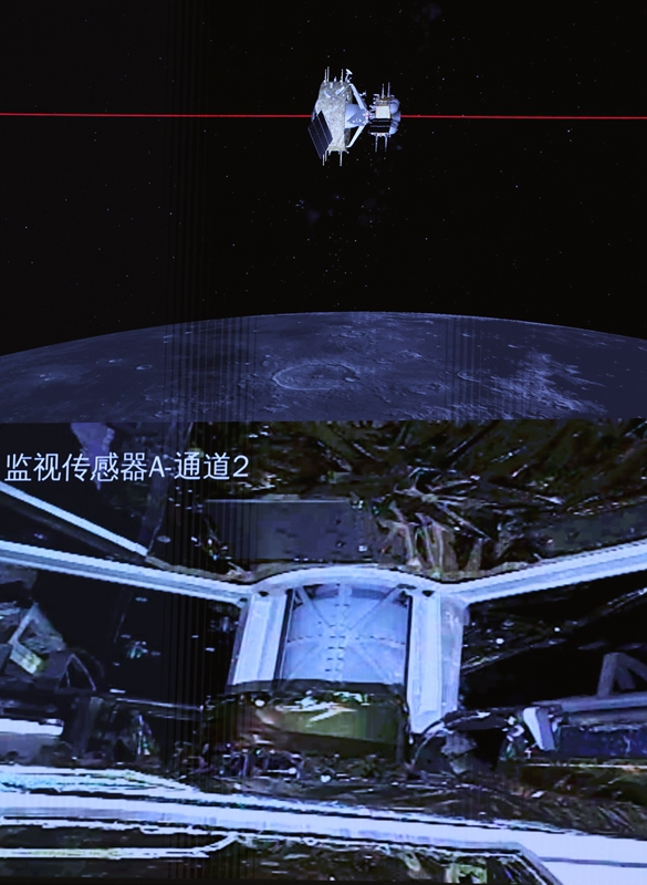 嫦娥六号完成月球轨道交会对接与在轨样品转移