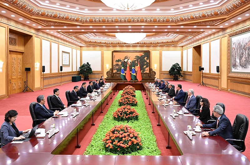 习近平会见巴西副总统阿尔克明
