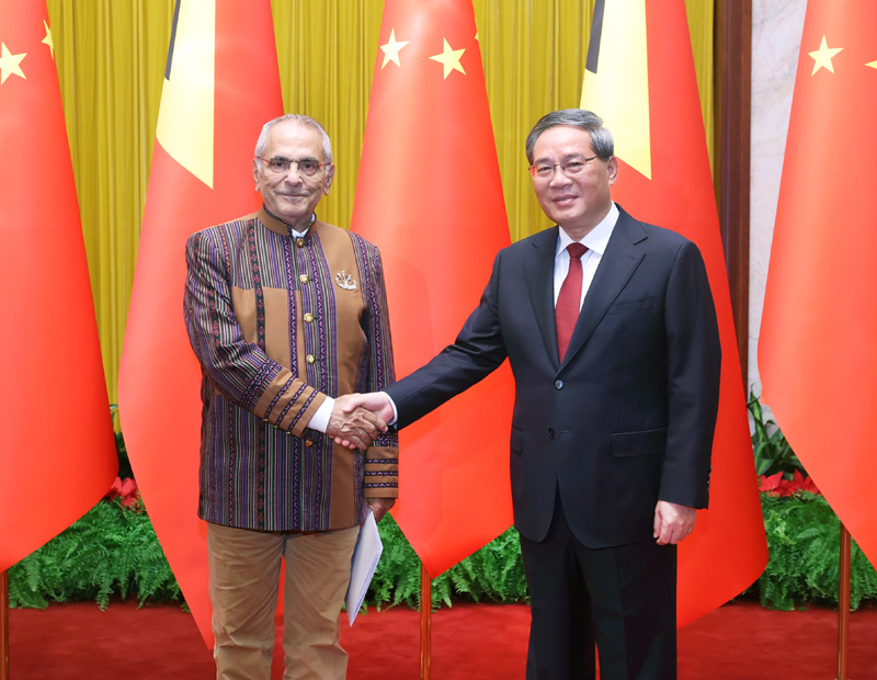 李强会见东帝汶总统奥尔塔