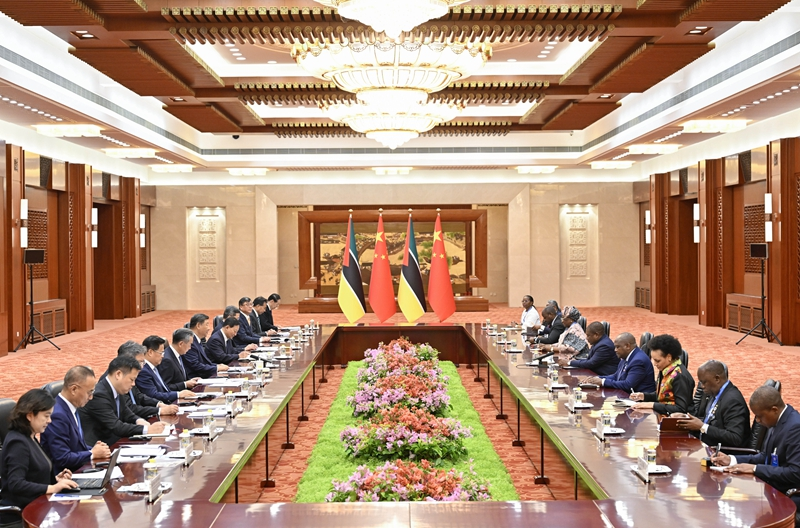 习近平会见莫桑比克总统纽西
